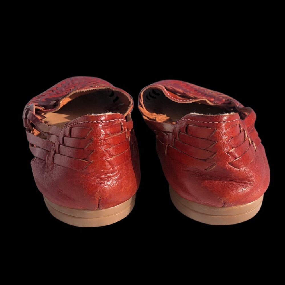 Gaiviz Women’s Huarache Woven Leather Flats, 7.5 - Picture 4 of 8